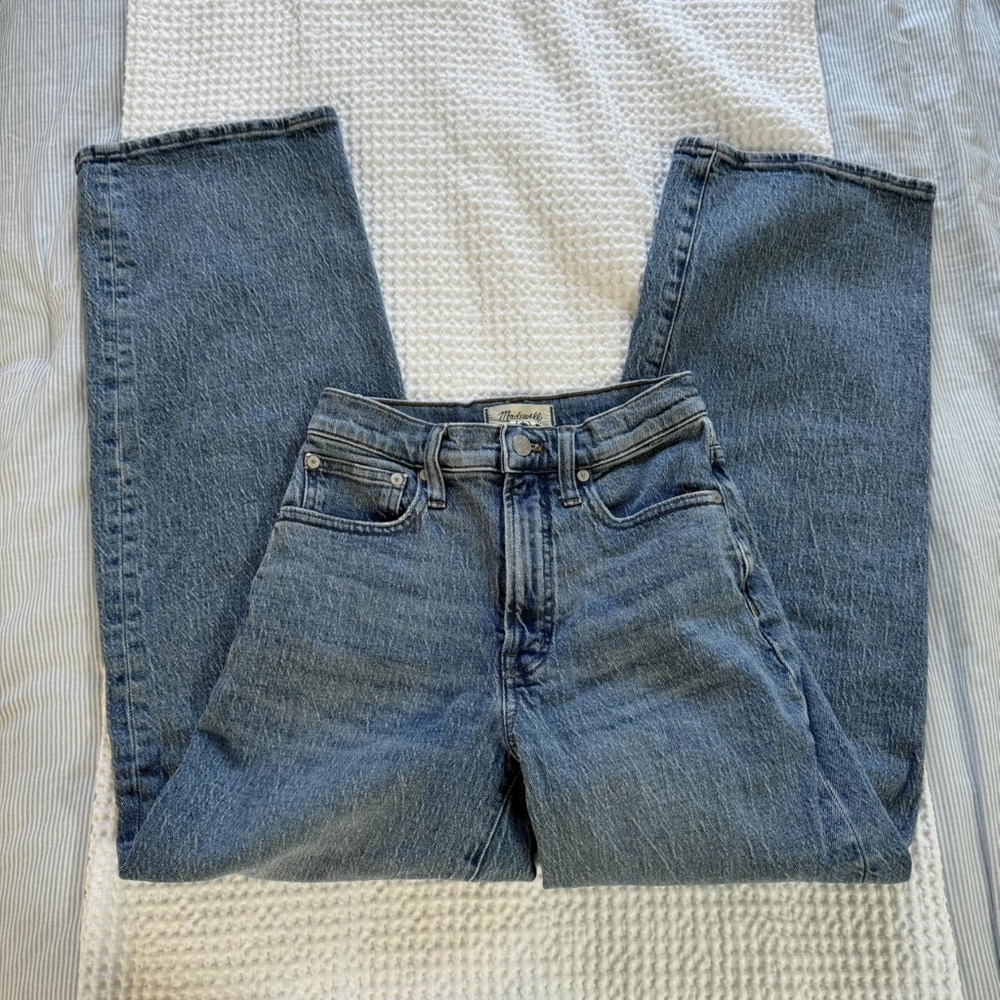Madewell Women's Straight Leg Blue Jeans